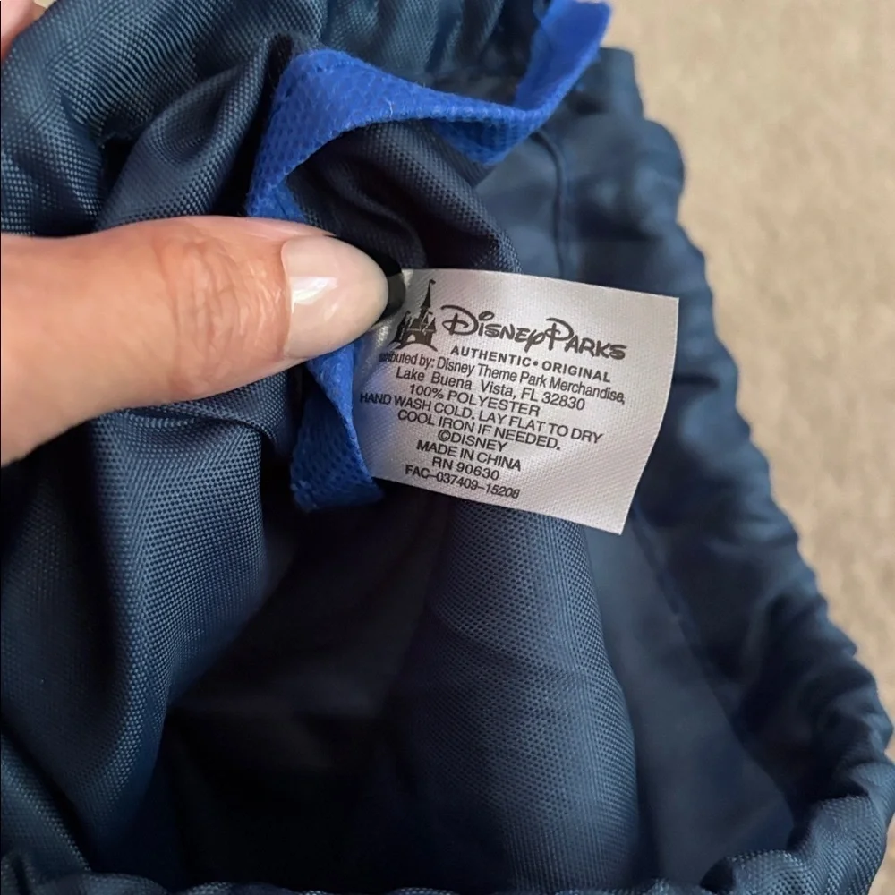 Disney Parks- Disneyland Mickey Mouse Navy and Royal Blue Drawstring Bag